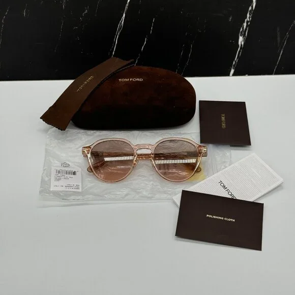NEW TOM FORD TF974/K 74Z WOMEN ROUND PINK SUNGLASSES TOM FORD - Picture 9 of 9